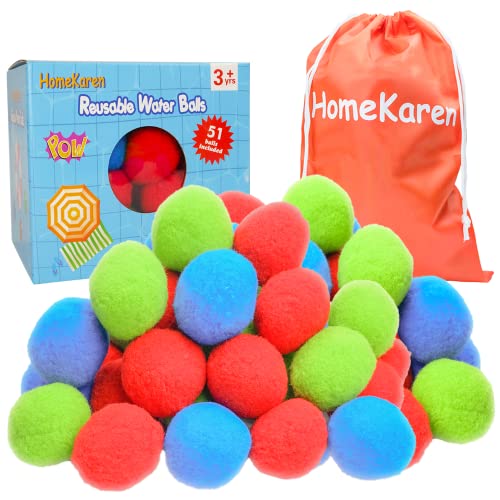 Homekaren 51 Water Balls Reusable