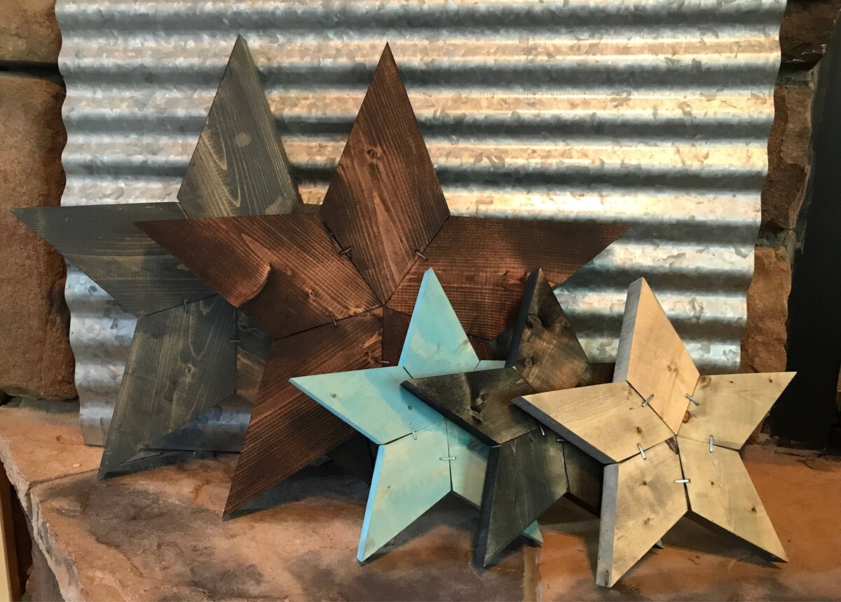 How Are Rustic Stars Home Decor Measured
