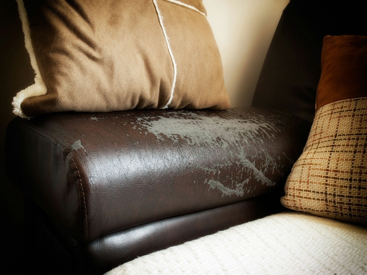 How Can I Fix A Faux Leather Recliner Back That Is Peeling