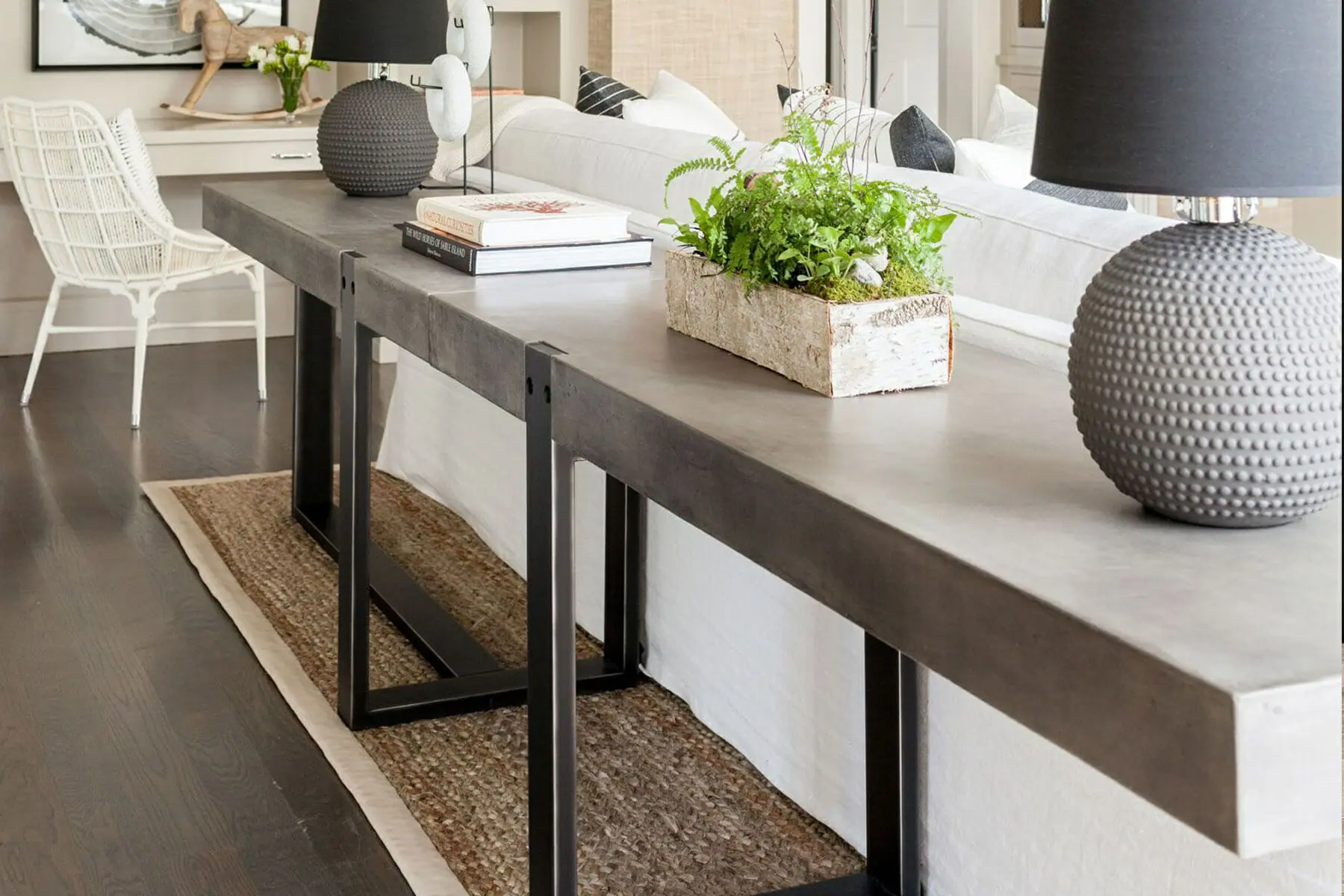 How Long Should A Console Table Be Behind A Sofa