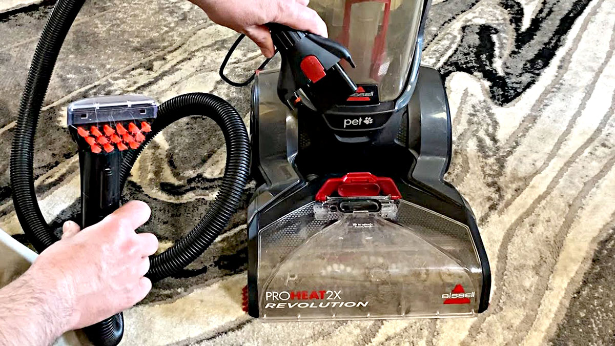 How To Attach A Hose To A Bissell Carpet Cleaner