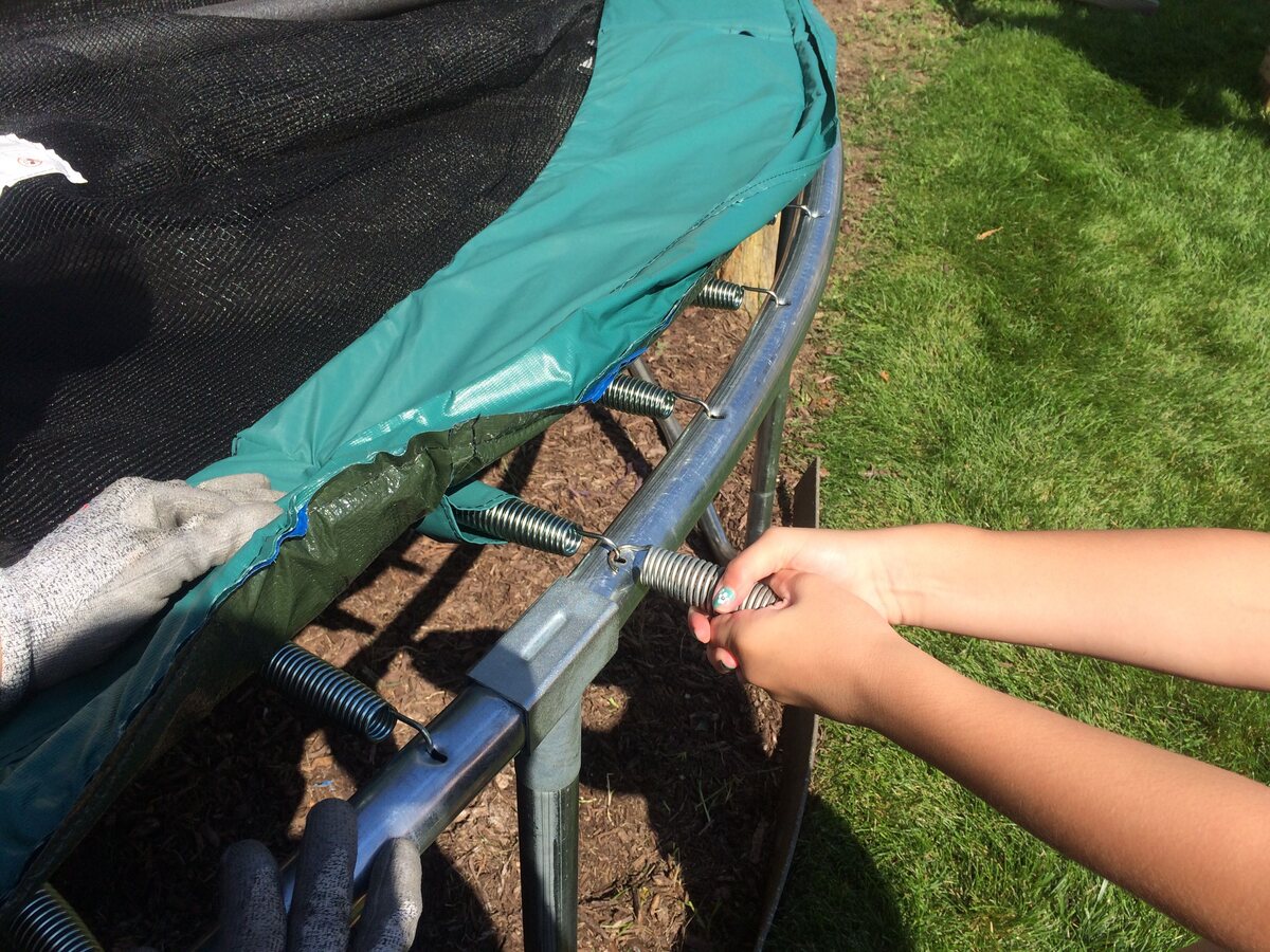 How To Attach Springs To A Trampoline