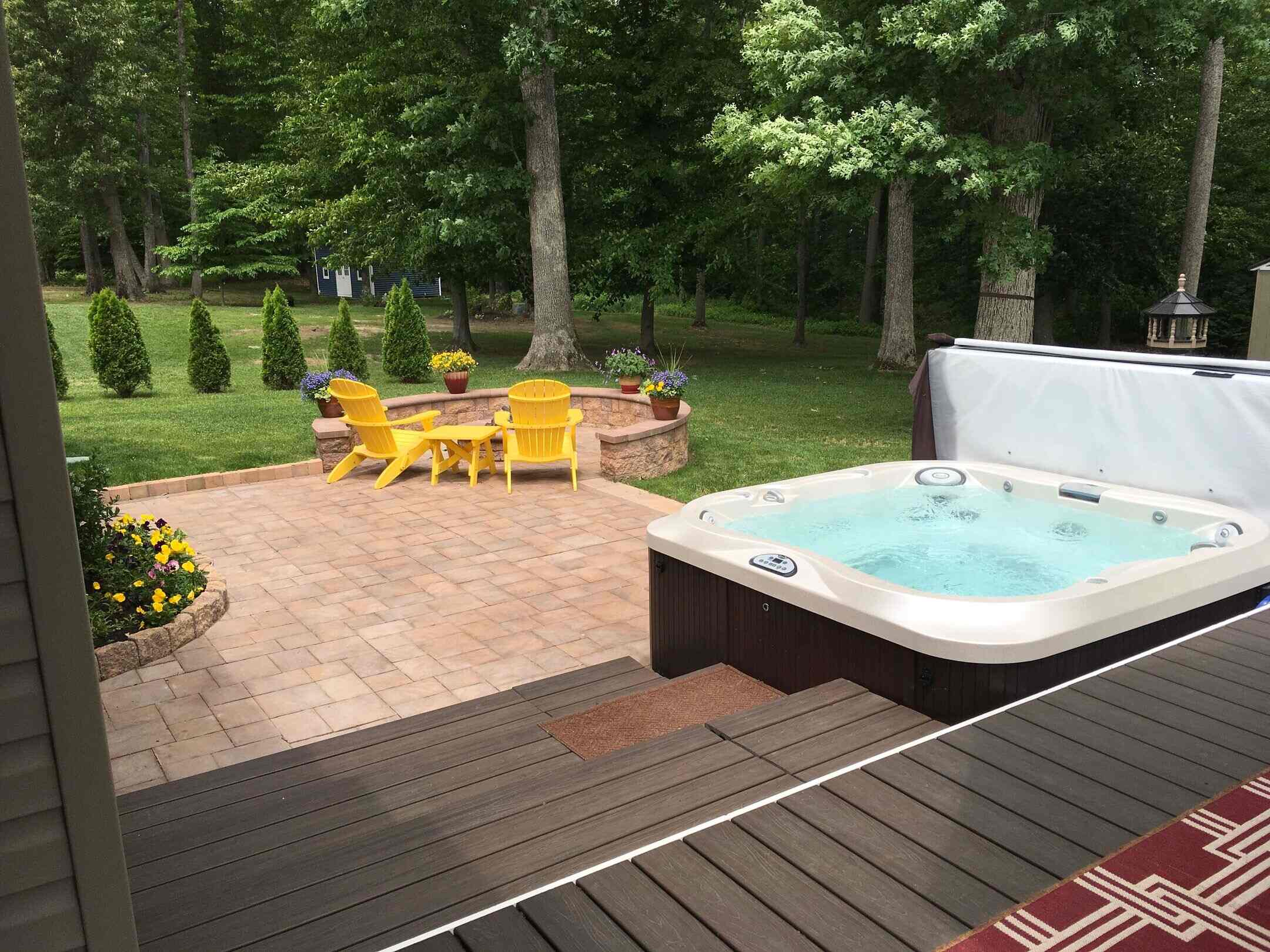 How To Build A Paver Patio For A Hot Tub