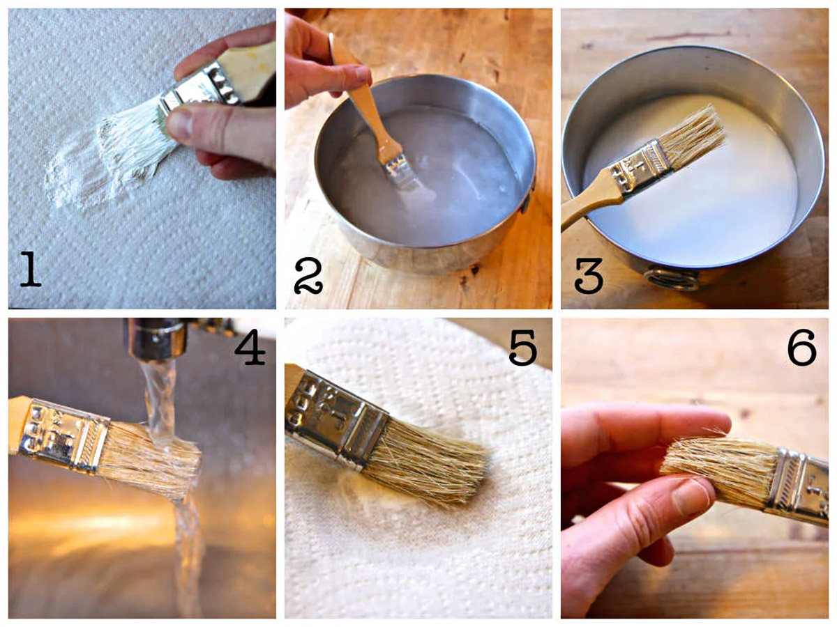How To Clean Dried Paint Brushes