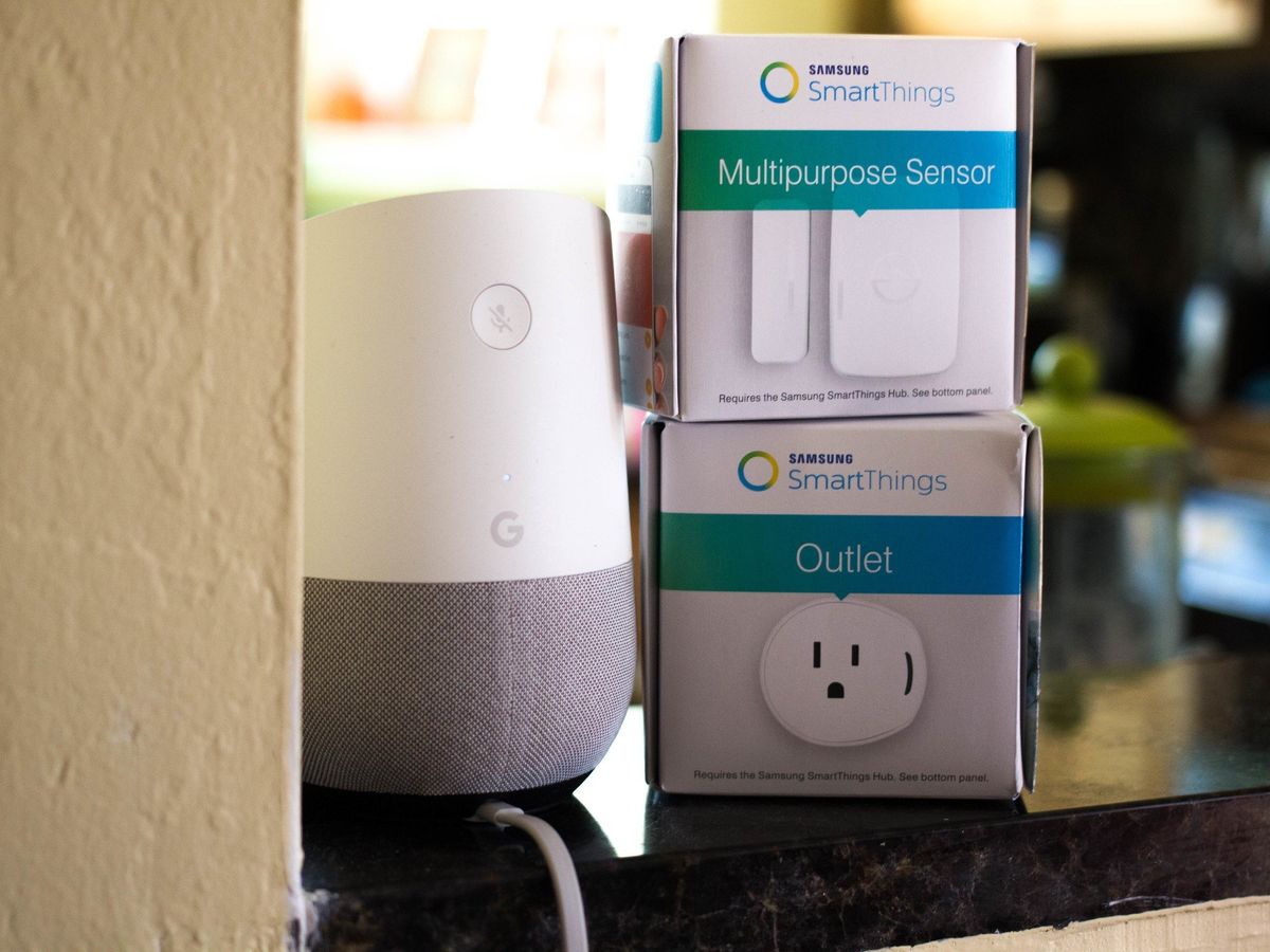 Google home smartthings store sensors