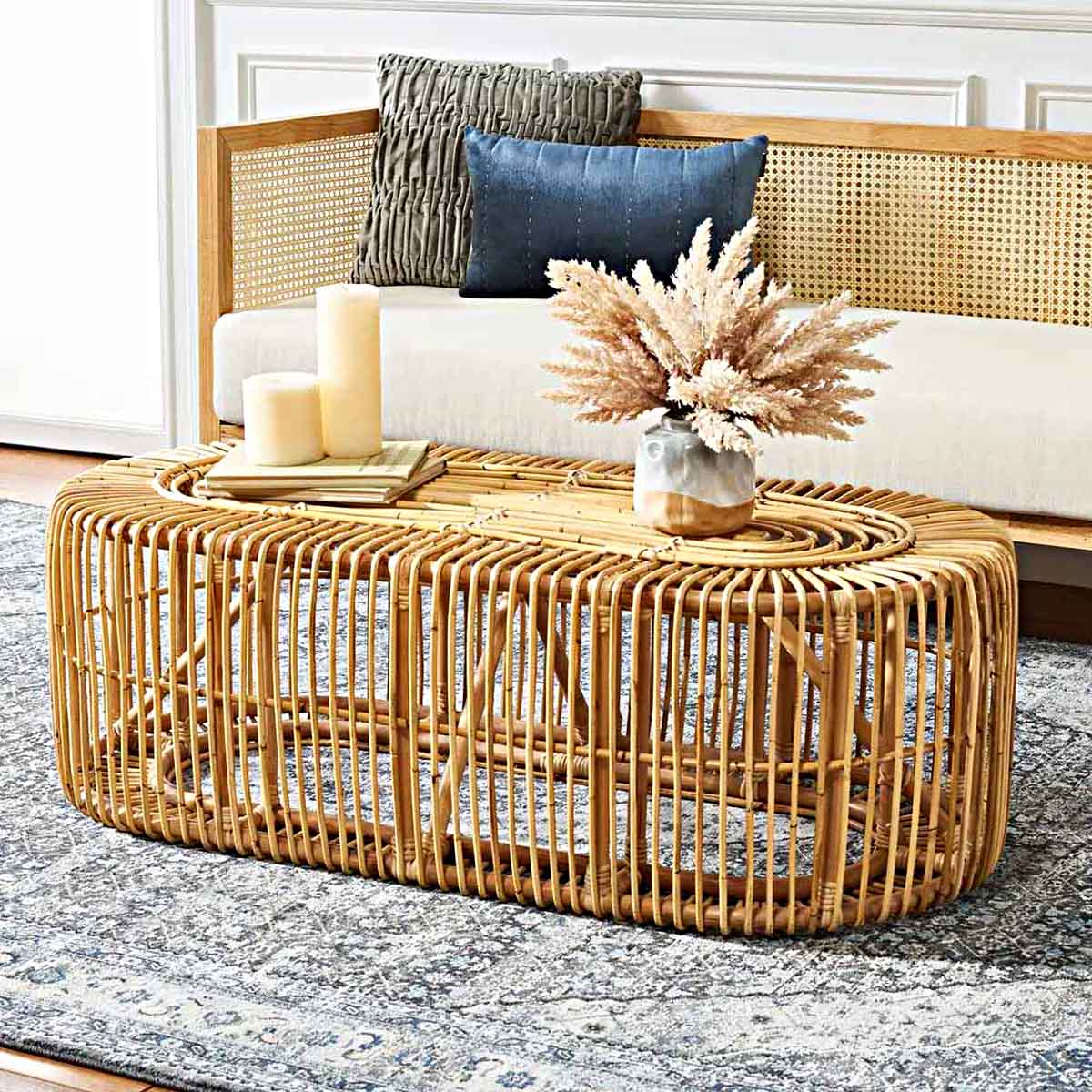 How To Decorate An Oval Coffee Table