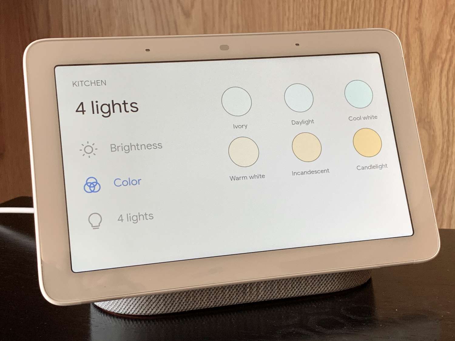 How to control lights best sale with google home mini