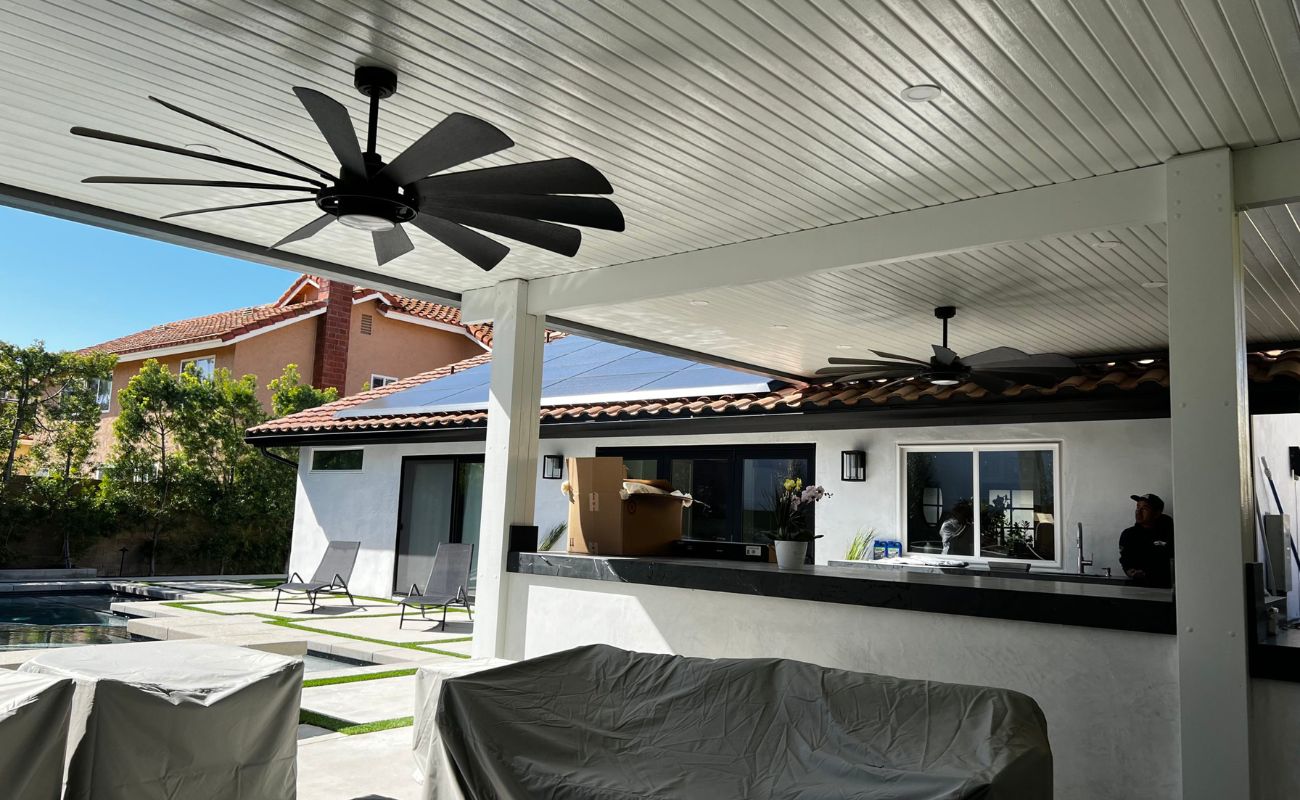 How To Install A Ceiling Fan On An Aluminum Patio