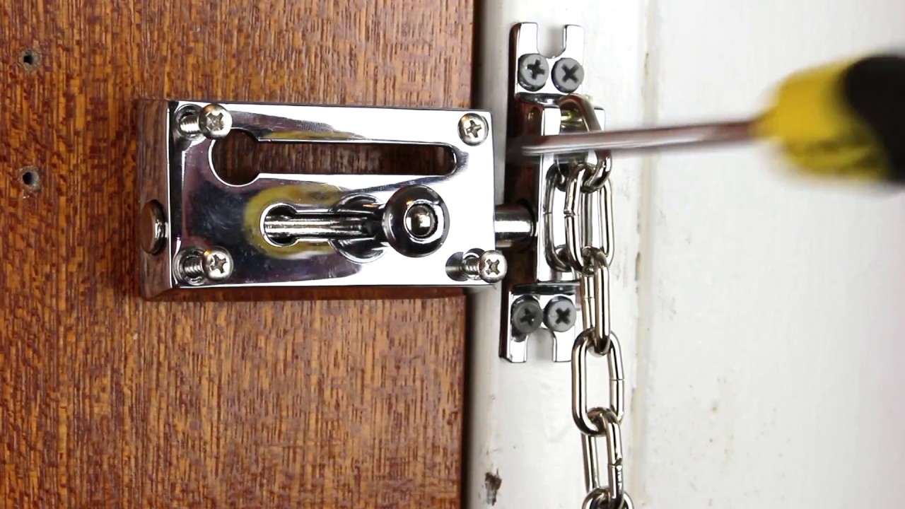How To Install Chain Lock On Door