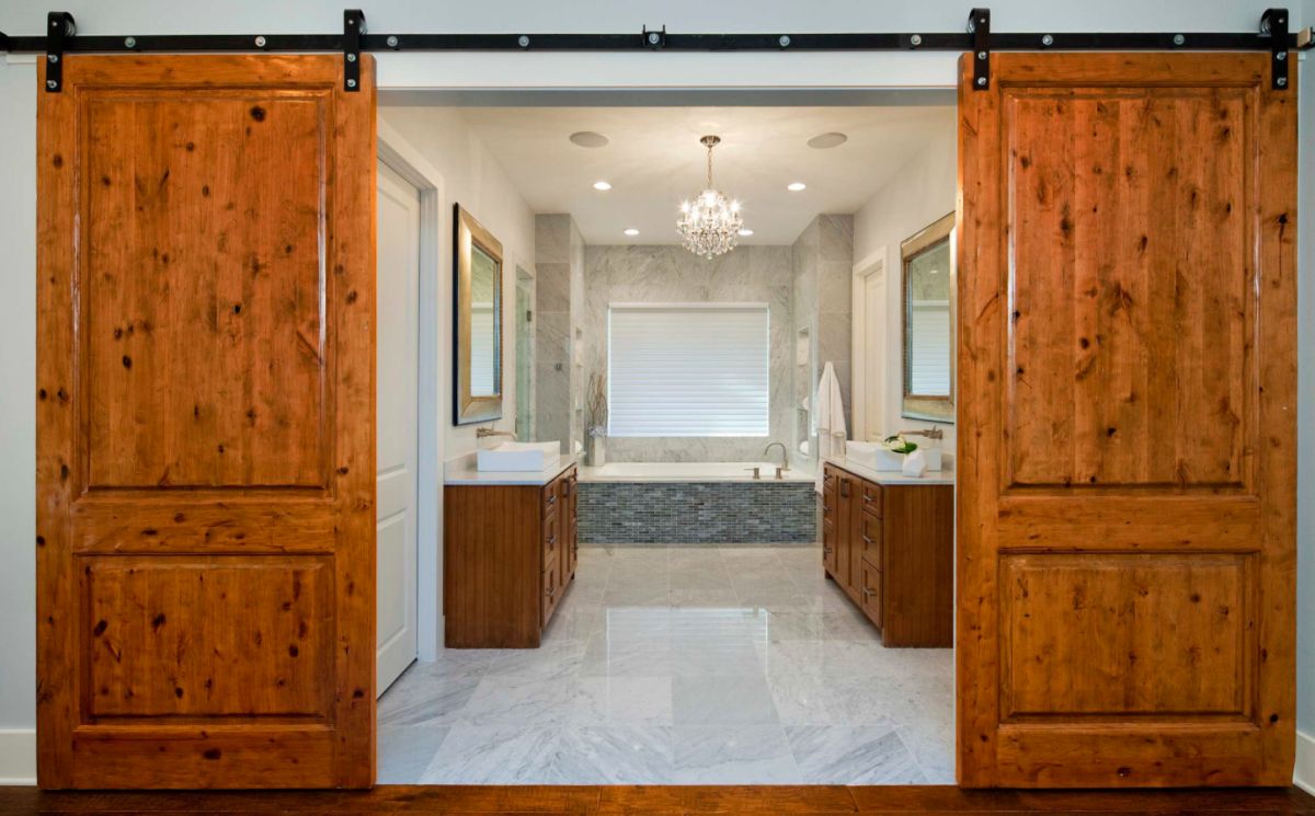 How To Lock Barn Door For Bathroom