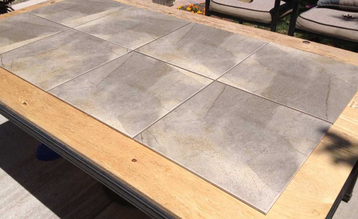 How To Make A Tile Patio Table