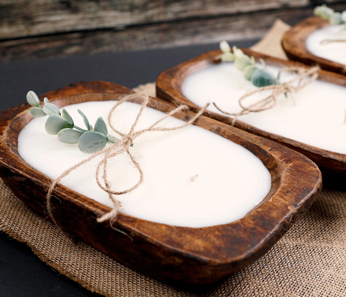 How To: Make Wooden Dough Bowl Candles! 