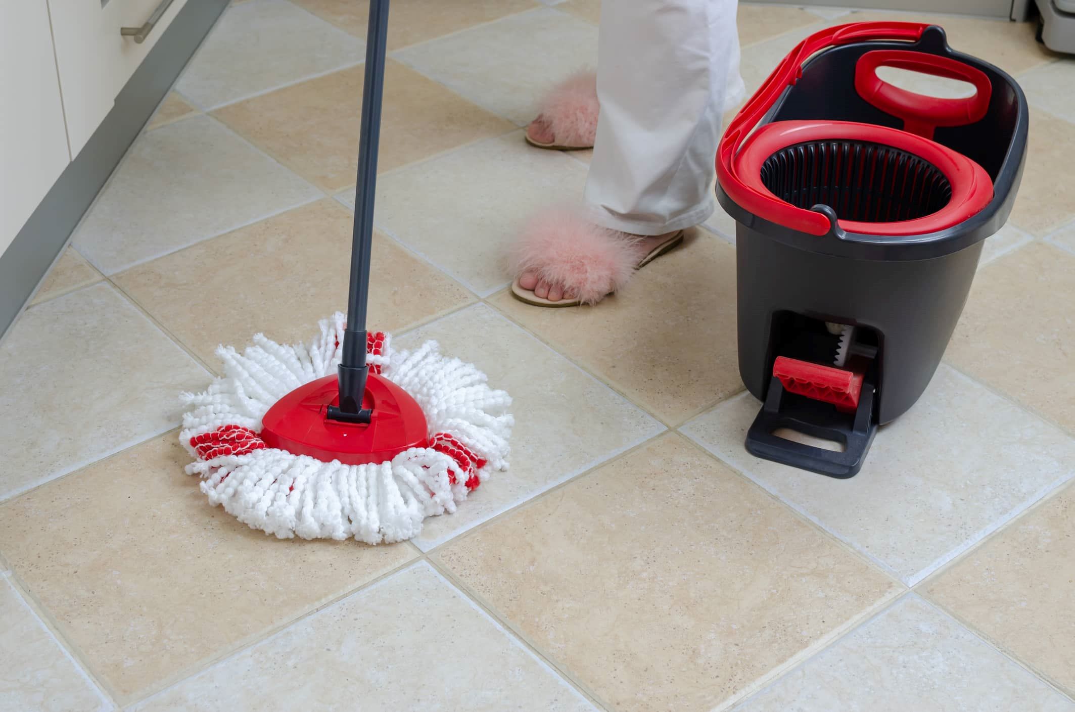 How To Mop A Sticky Floor