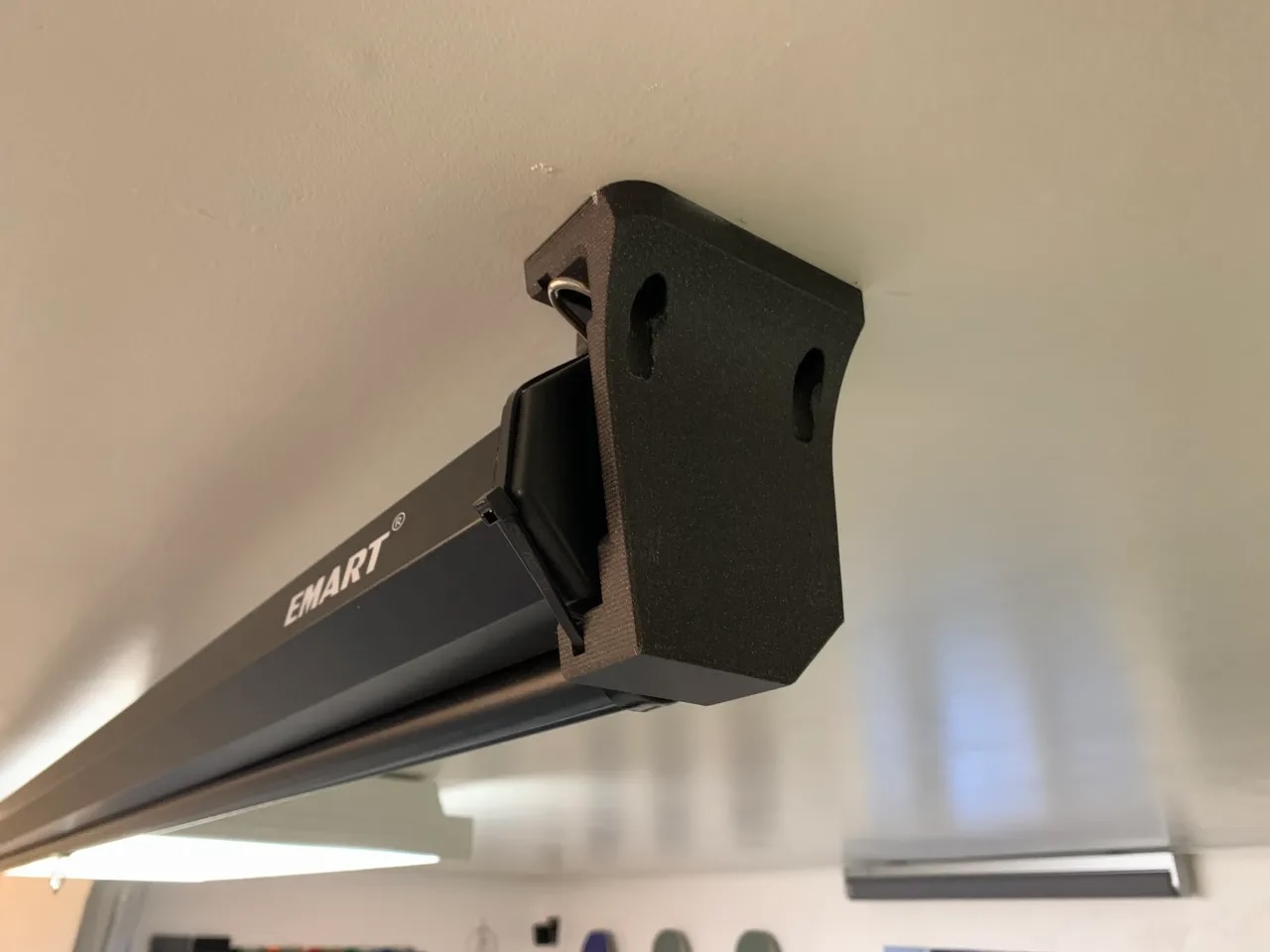 How To Mount A Projector Screen To The Ceiling