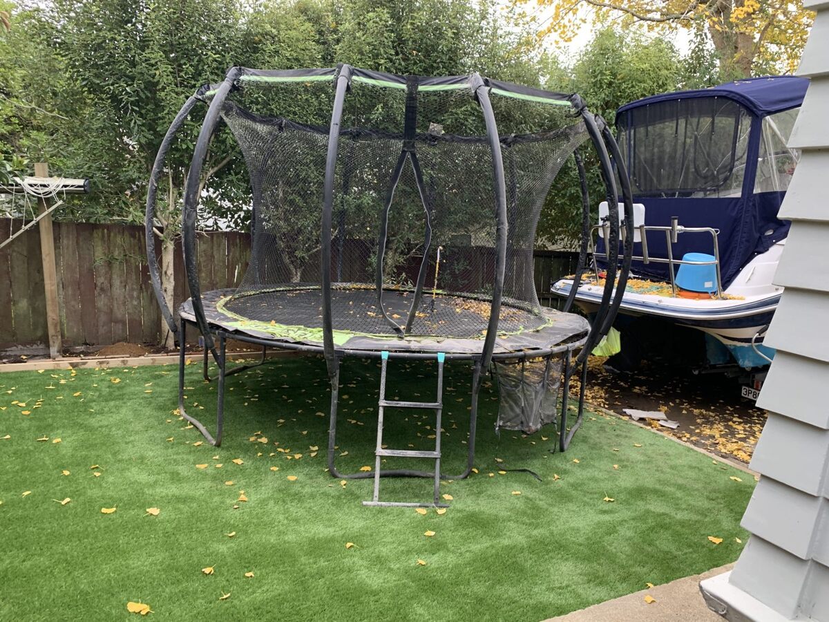 How To Mow Under A Trampoline