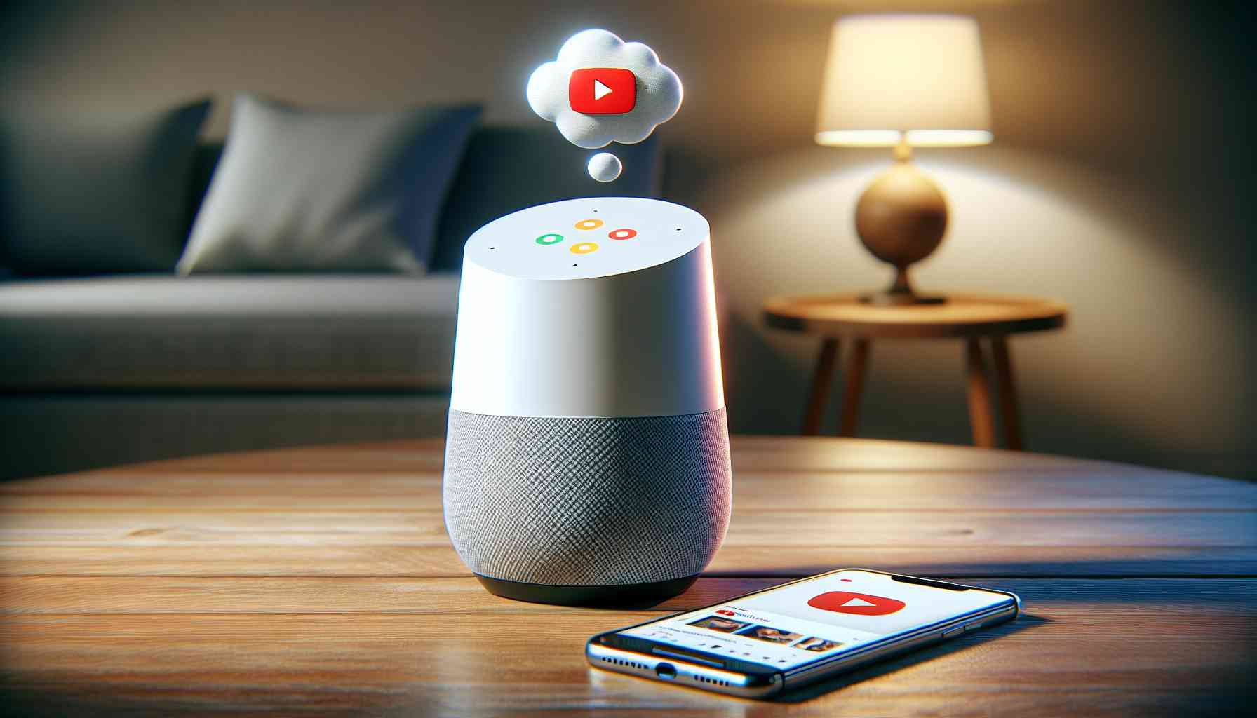 Play youtube sale google home mini