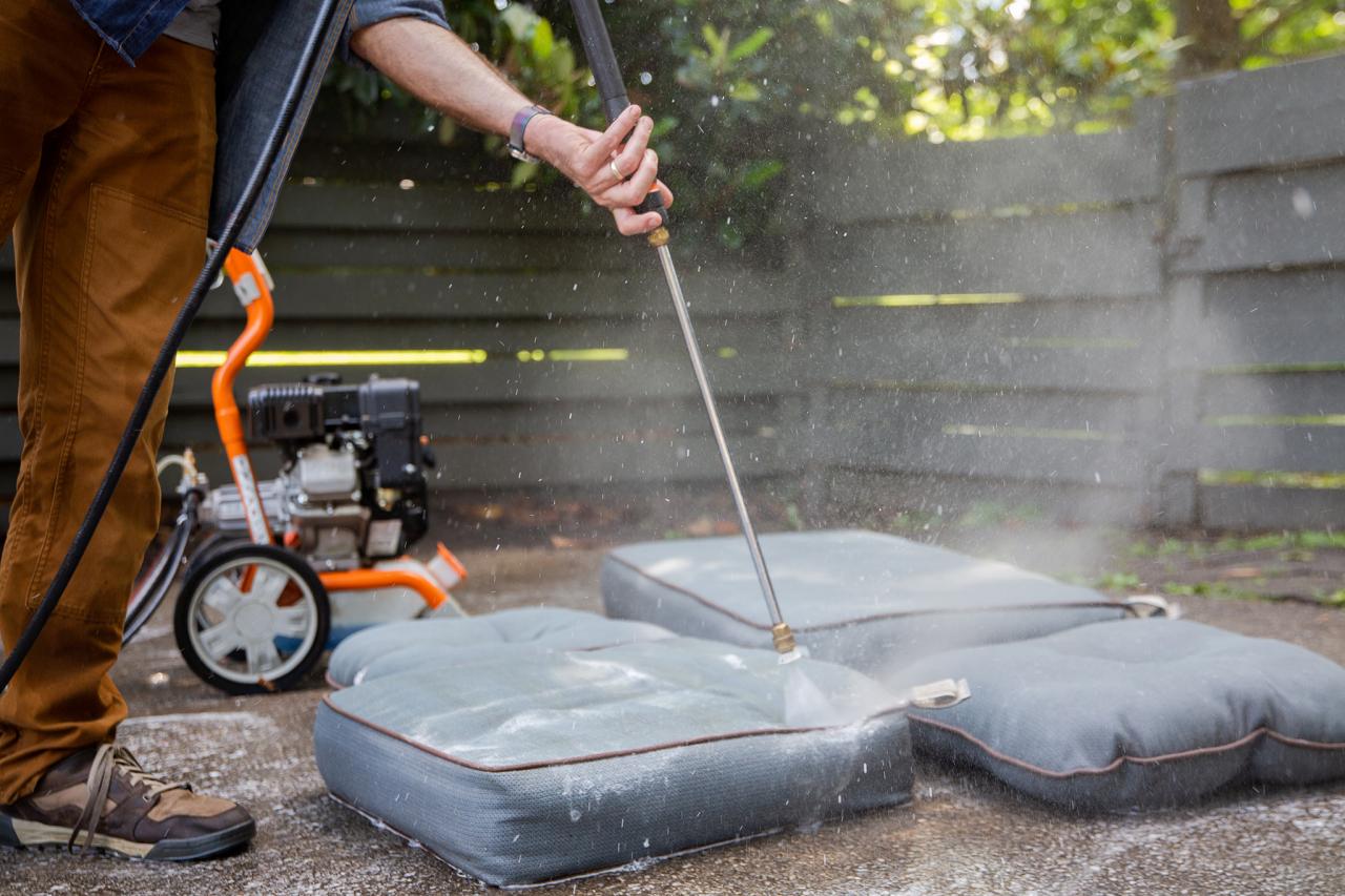 How To Power Wash Outdoor Cushions