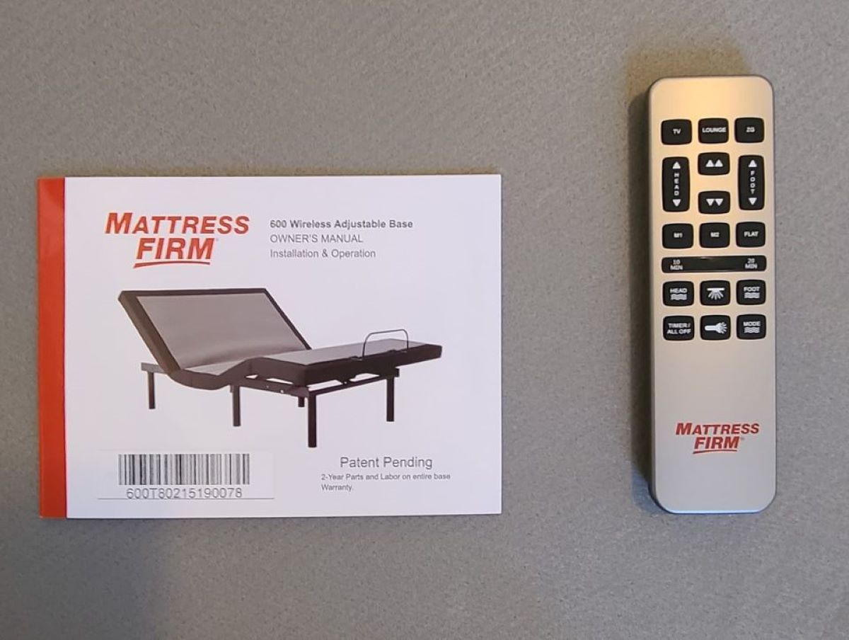 unlock mattress firm remote