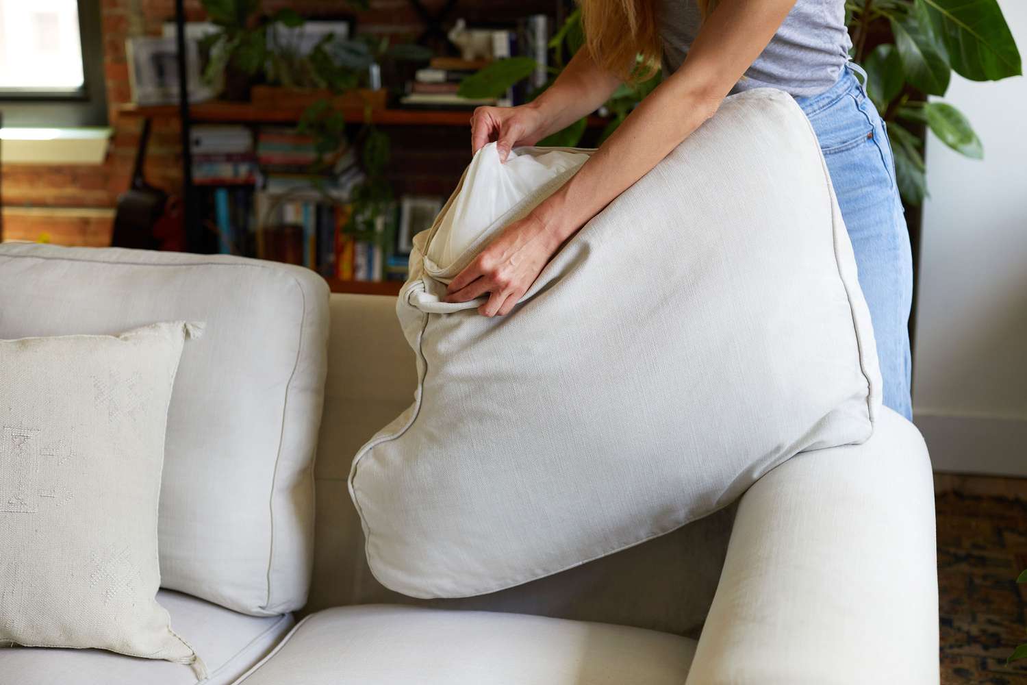 How To Restuff Attached Couch Cushions