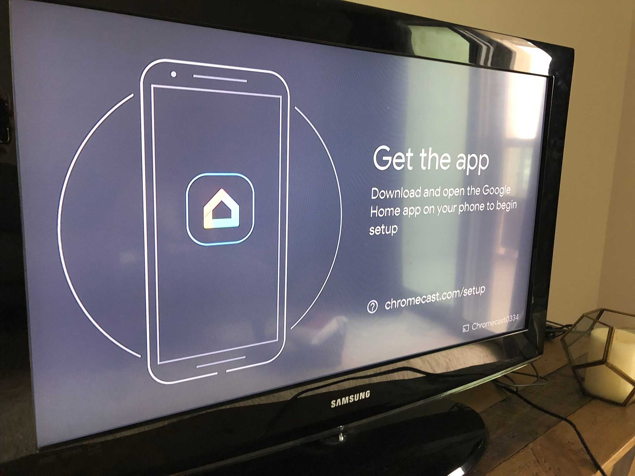 Samsung tv chromecast google hot sale home