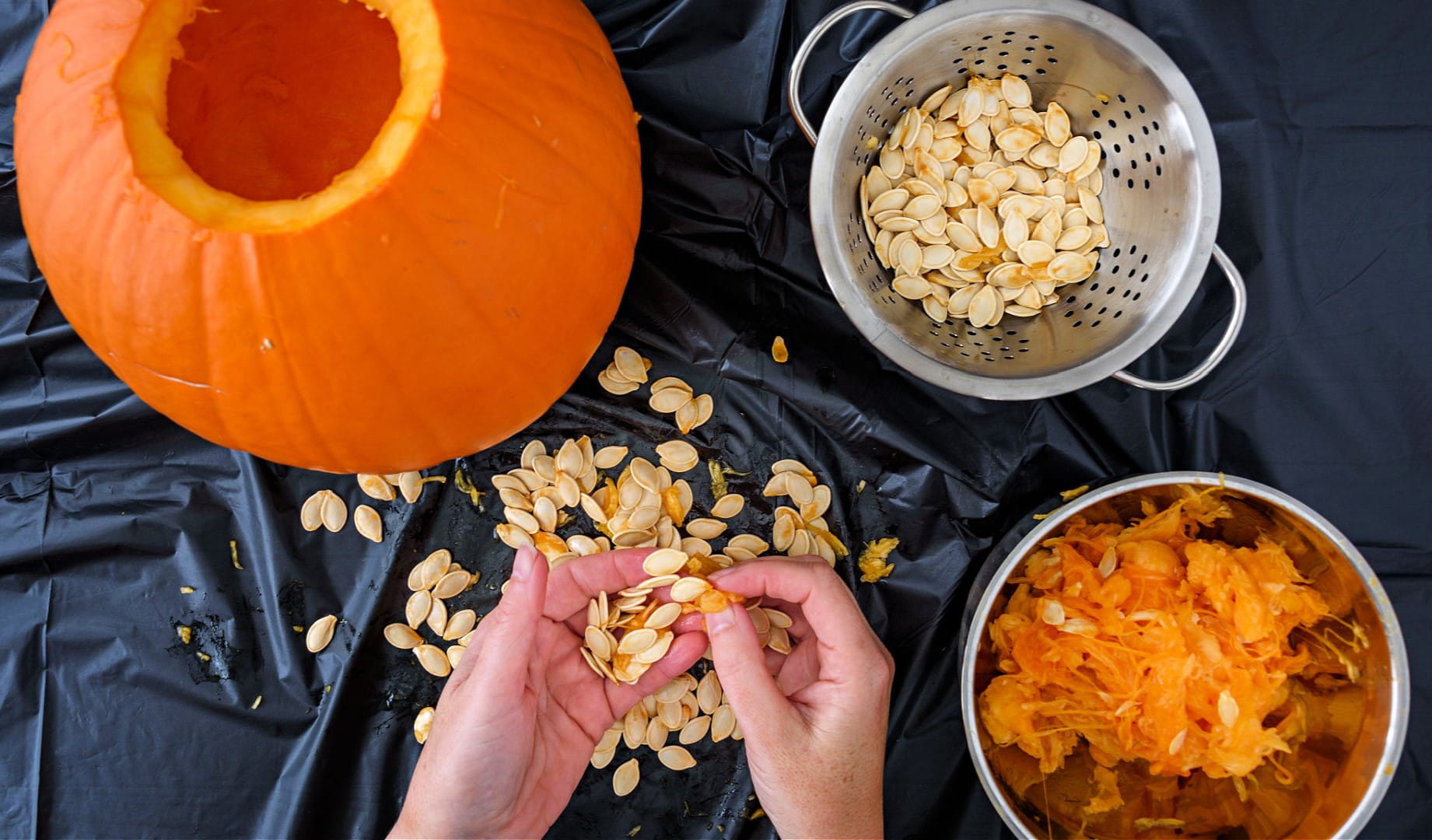 How To Separate Pumpkin Seeds