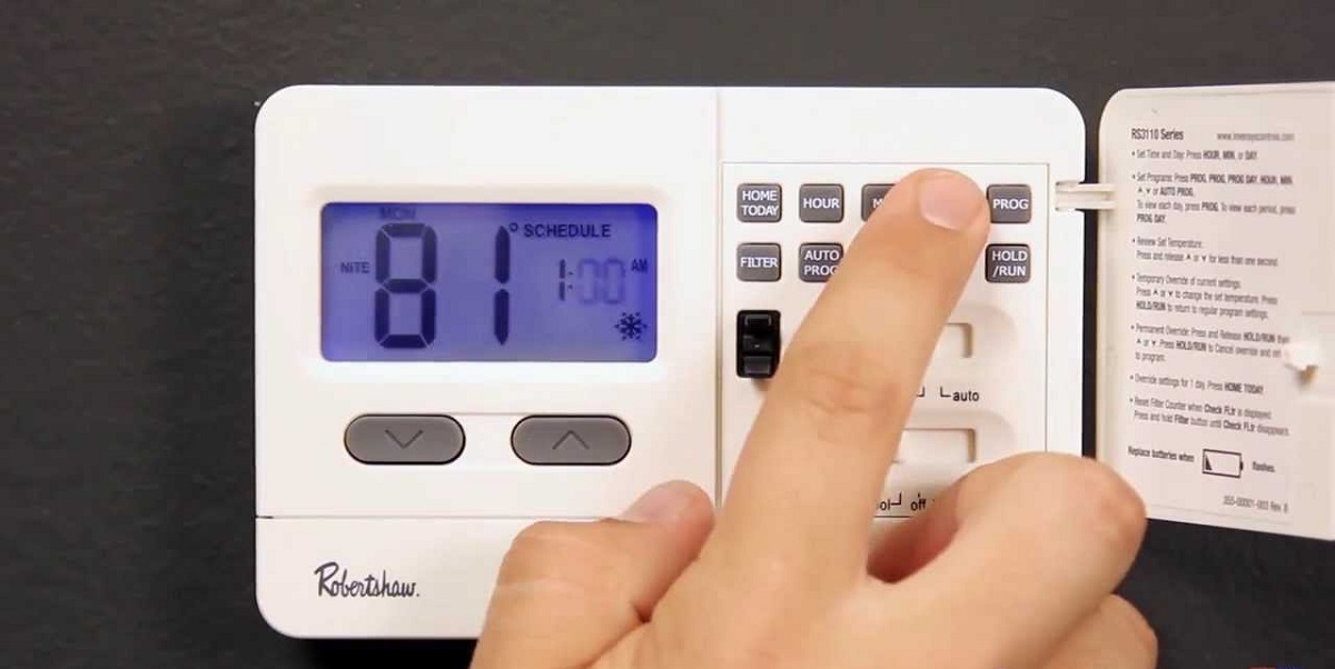 How To Set A Robertshaw Thermostat
