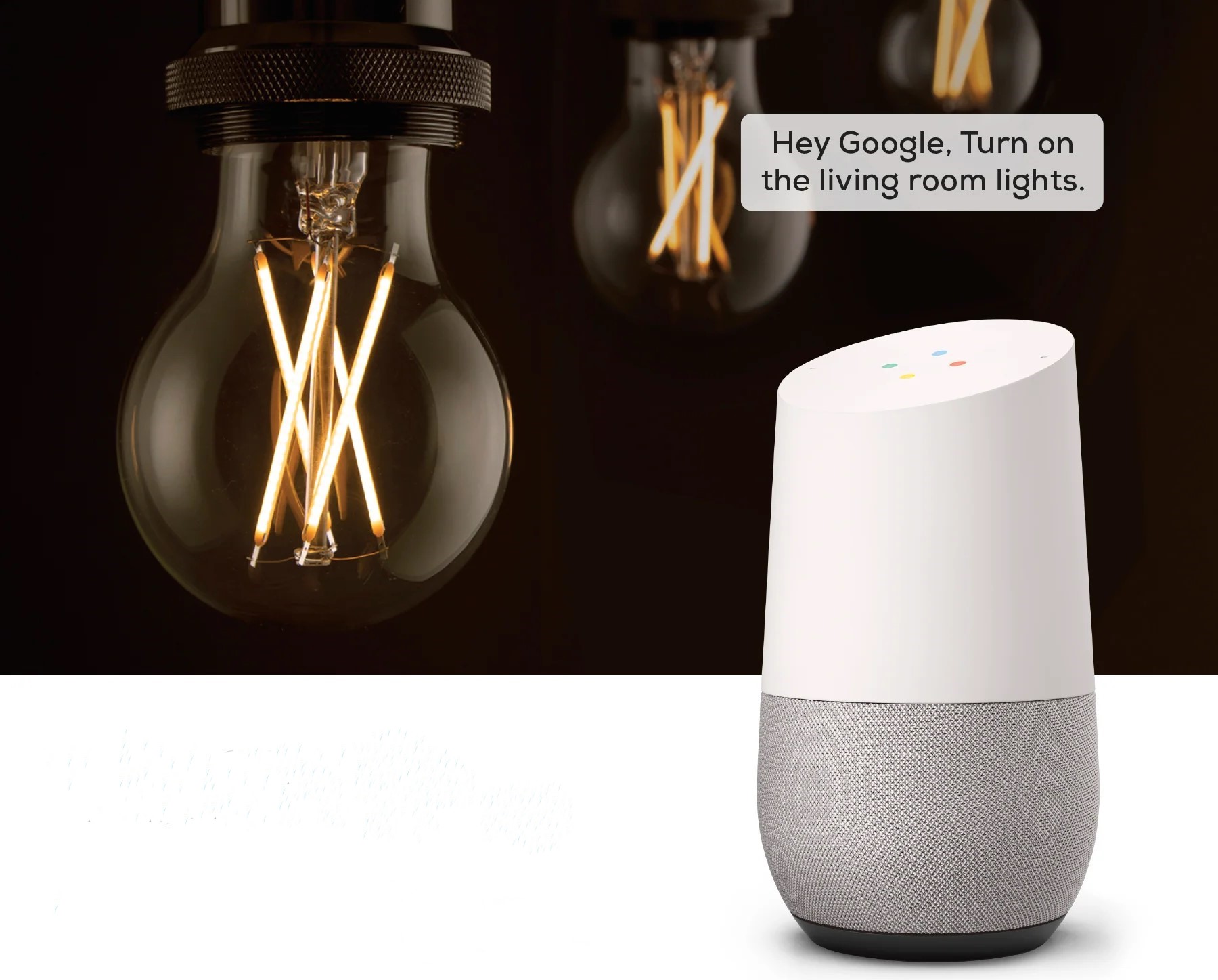 Google home mini and best sale light bulbs