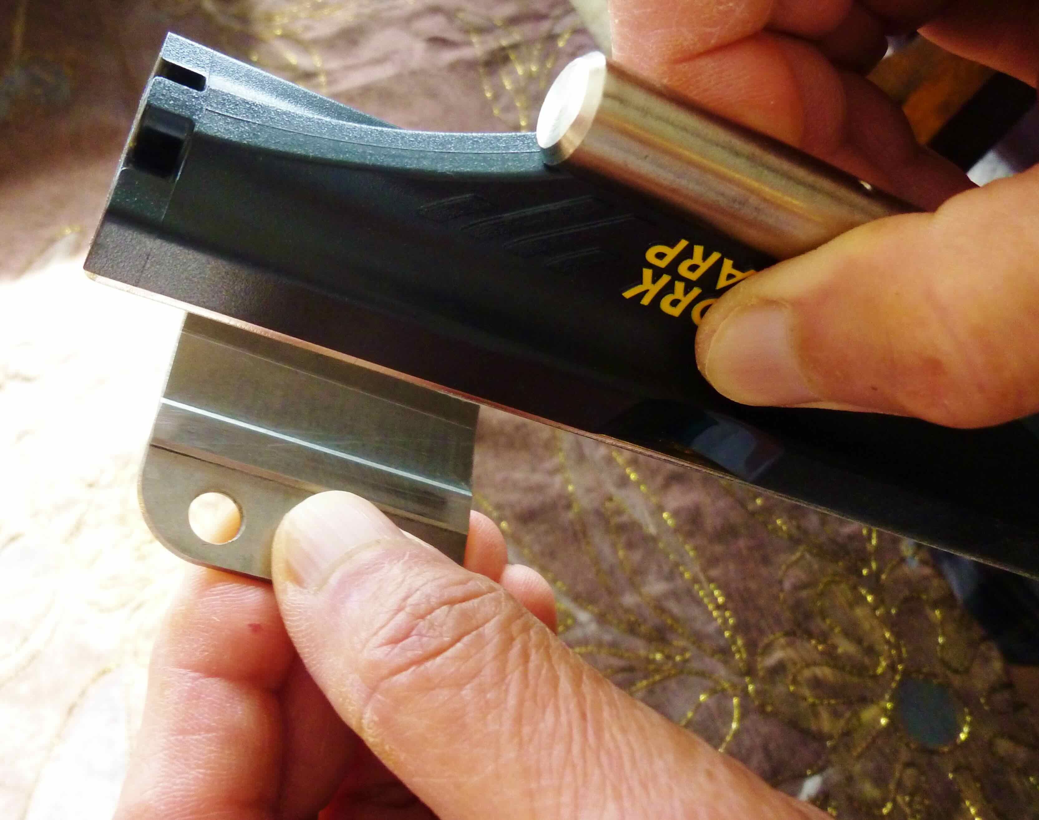 Sharpening hair clipper blades with sandpaper