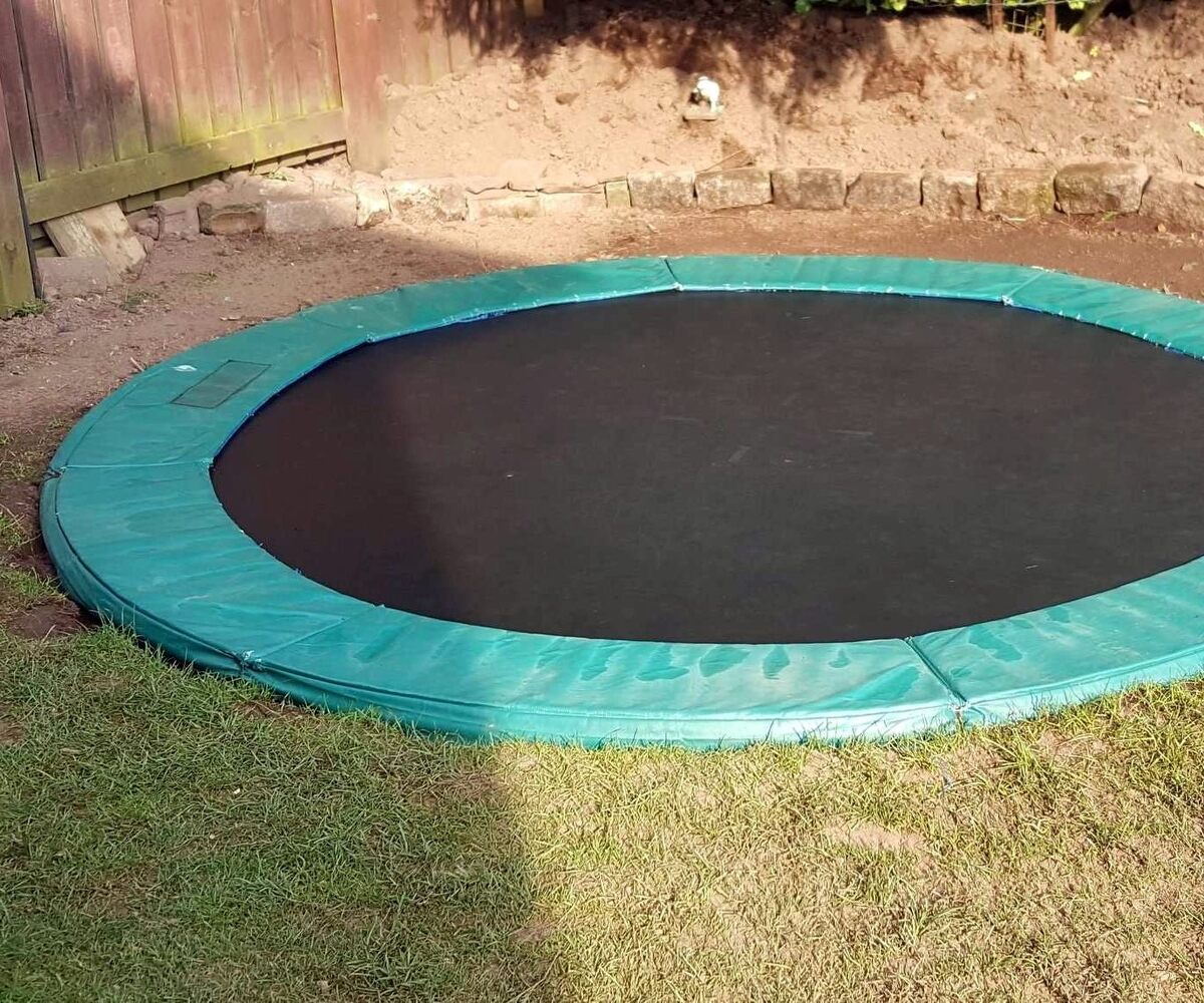 How To Sink A Trampoline Into The Ground