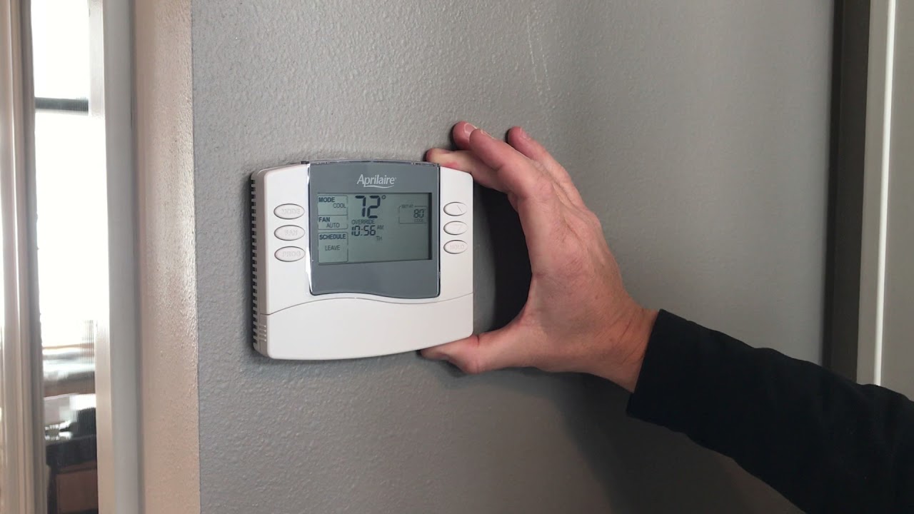 How To Turn Off Schedule On An Aprilaire Thermostat