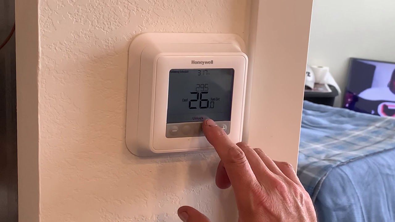 How To Unlock A T6 Pro Thermostat