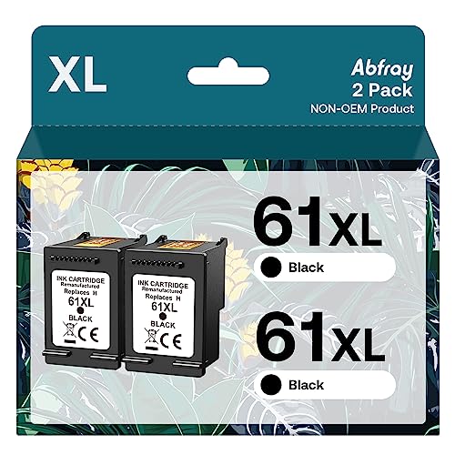 HP 61XL Black Ink Cartridge Compatible (2 Pack)