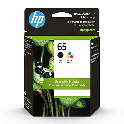 HP 65 Black/Tri-color Ink Cartridges