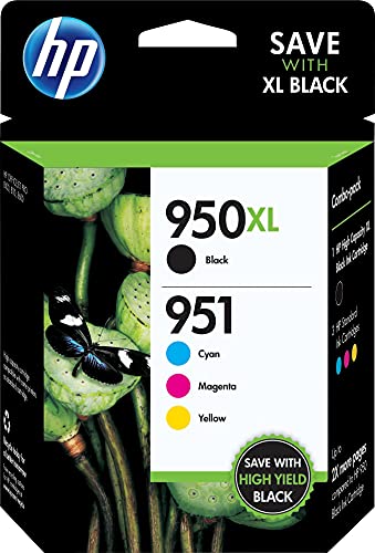 HP 951 / 950XL 4-Pack Ink Cartridges
