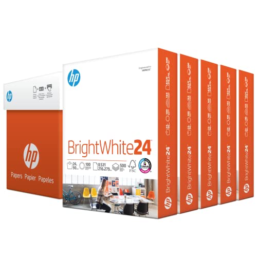 HP BrightWhite 24 lb Printer Paper