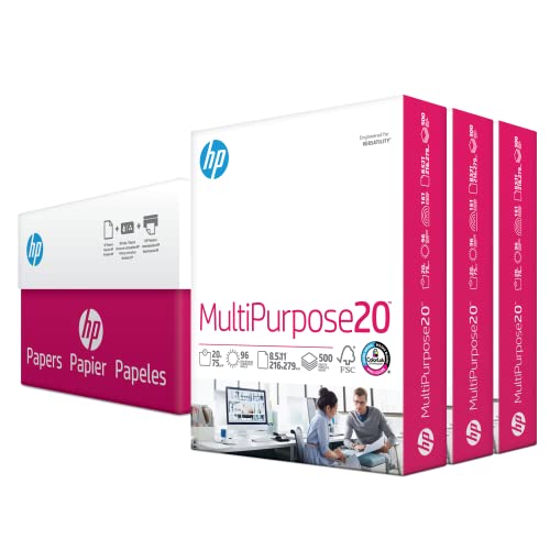 HP MultiPurpose 20lb 3 Ream Case