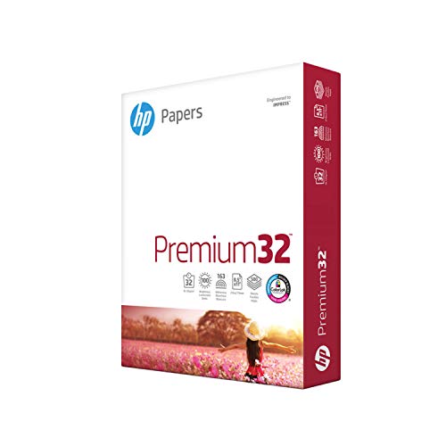 HP Printer Paper Premium 32lb 500 Sheets 100 Bright