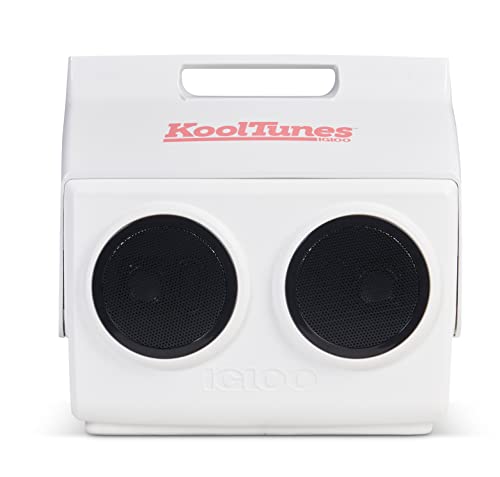 Igloo KoolTunes Boombox Cooler, 14 Qt White