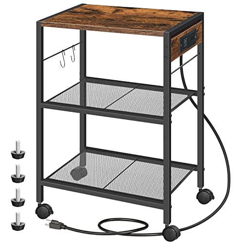 Industrial Printer Stand with Power Outlets and USB Ports
