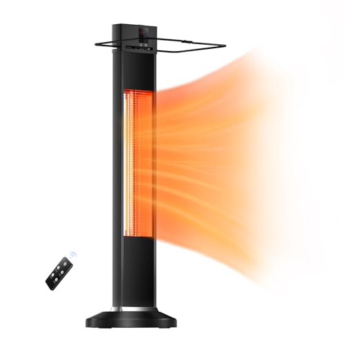 Infrared Patio Heater, 1500W with Remote