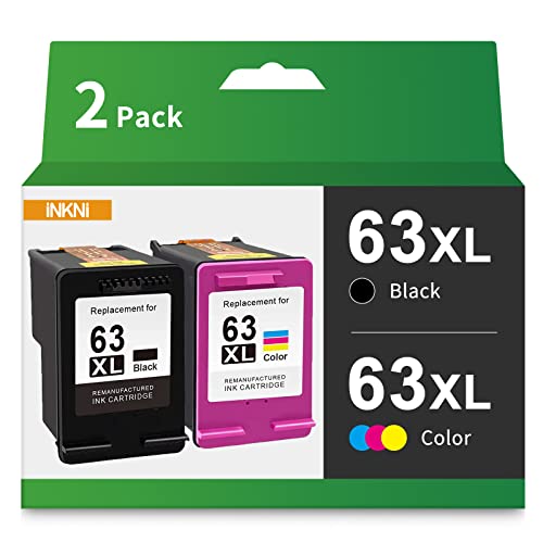 InkNI 63XL Remanufactured Ink Cartridge Combo Pack