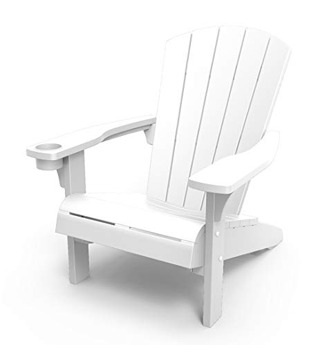 Keter Alpine Adirondack Resin Outdoor Chairs - White