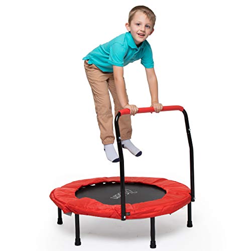 Kid Trampoline w Handle for Stability