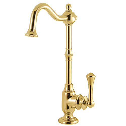 KINGSTON BRASS KS7392BL Vintage Cold Water Filtration Faucet, Polished Brass 10.5 x 5 x 1.75