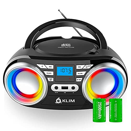 KLIM B3 Portable CD Player 2023 with Bluetooth and FM Radio
