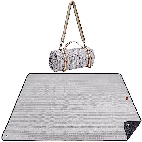 Large 3-Layer Picnic Blanket with Waterproof Backing