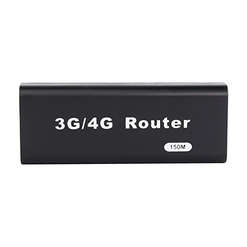 Portable Mini WiFi Router - 150Mbps, Plug and Play - Lazmin (Black)