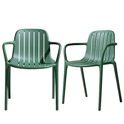 LESHI Outdoor Plastic Chairs Set