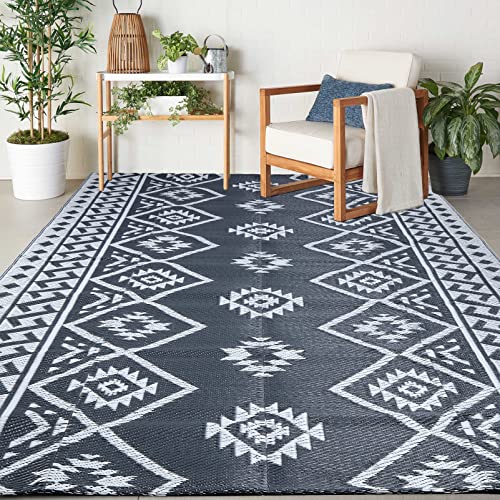 LILIOFFIC Reversible Mats - Outdoor Plastic Straw Rug