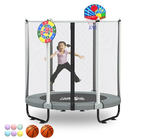 Lovely Snail Kids Trampoline with Safety Enclosure Net